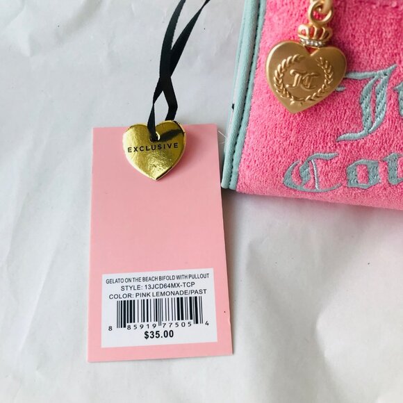 Juicy Couture Pink and Teal Wallet - Picture 7 of 8